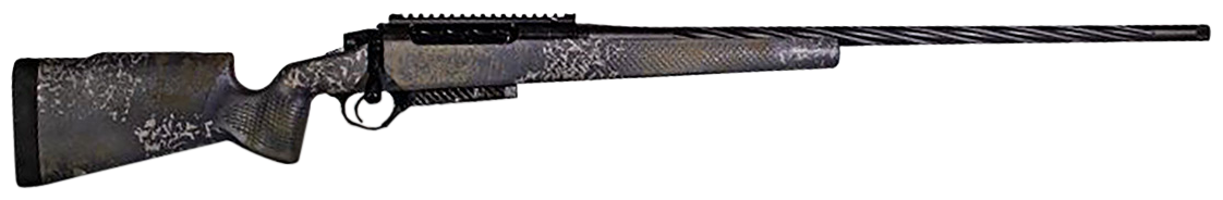 Seekins Precision 0011710157MS Havak PH2 Full Size 6.8 Western 3+1 24" Charcoal Gray Fluted/Threaded Barrel, Black Picatinny Rail Stainless Steel Receiver, Mountain Shadow Camo Fixed Synthetic Stock