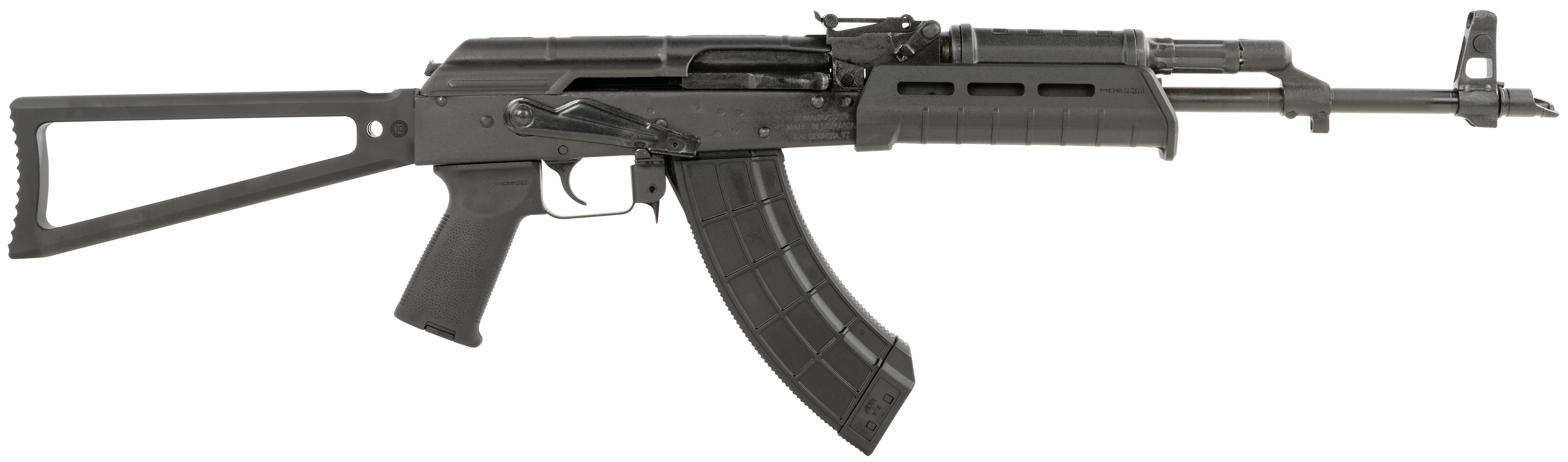 Century Arms RI4957n Wasr 7.62x39mm 16.25 Inch 30 Rounds Chrome Lined Barrel Circle 10 Triangle Stock Magpul Ak Grip