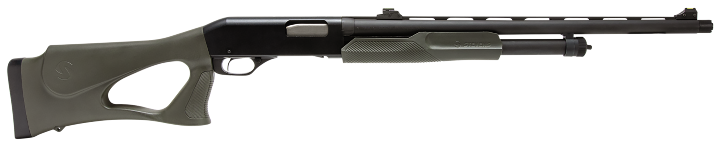 Savage 320 Turkey Thumbhole Pump, 12GA, 22in. Barrel, 5rd, OD Green