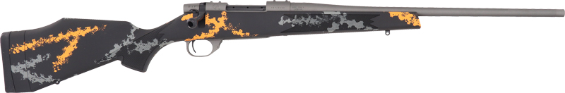 Weatherby Vanguard Compact Hunter 223 Rem 20" 5 Rounds Tungsten Gray Gray & Orange