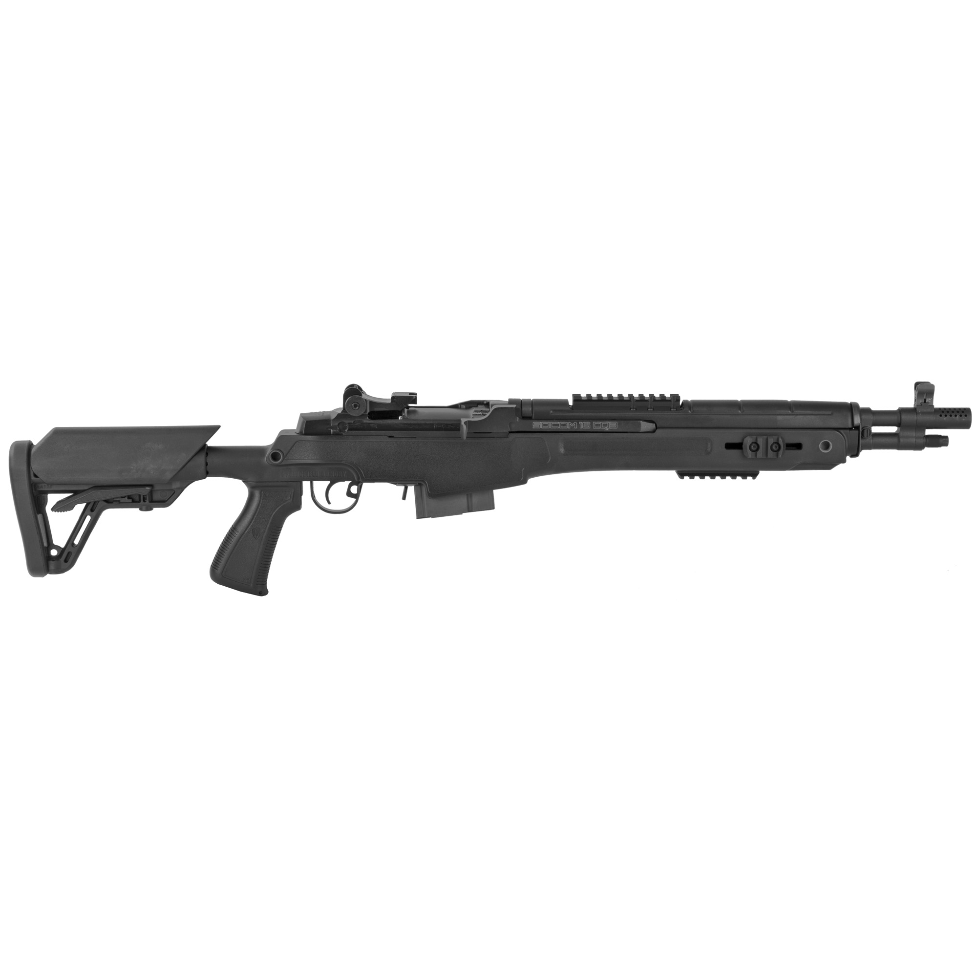 Springfield Armory AA9611 M1A SOCOM 16 CQB 7.62x51mm NATO 10+1 16.25" Carbon Steel Barrel Black Parkerized Rec Black 5 Position Archangel CQB Adjustable Stock Black Polymer Grip Right Hand