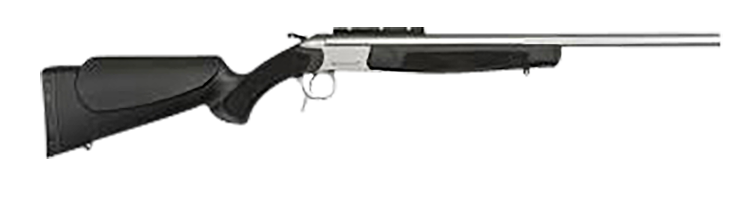 CVA CR4818S Scout Takedown Compact 300 Blackout 1rd 16.50" Threaded/Fluted, Matte Stainless Barrel/Rec, Black Synthetic Furniture, Scope Mount