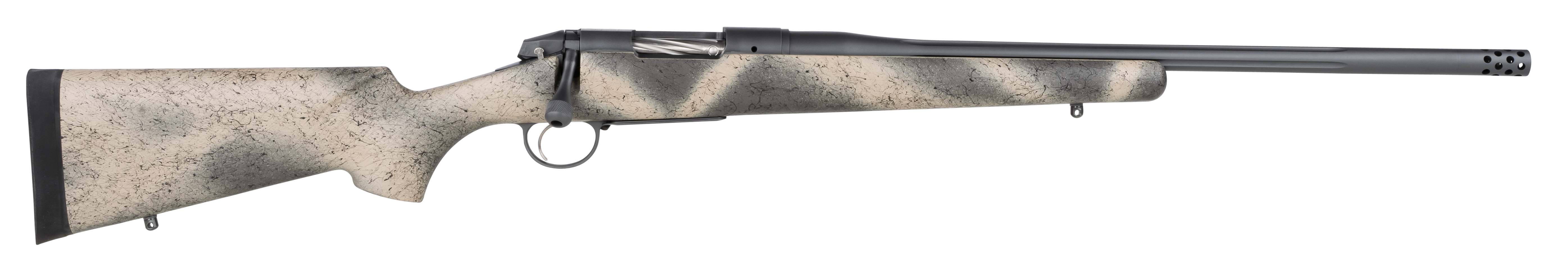 Bergara Premier Highlander .308 Winchester 20" 4+1 Sniper Gray Cerakote Woodland Camo Grayboe