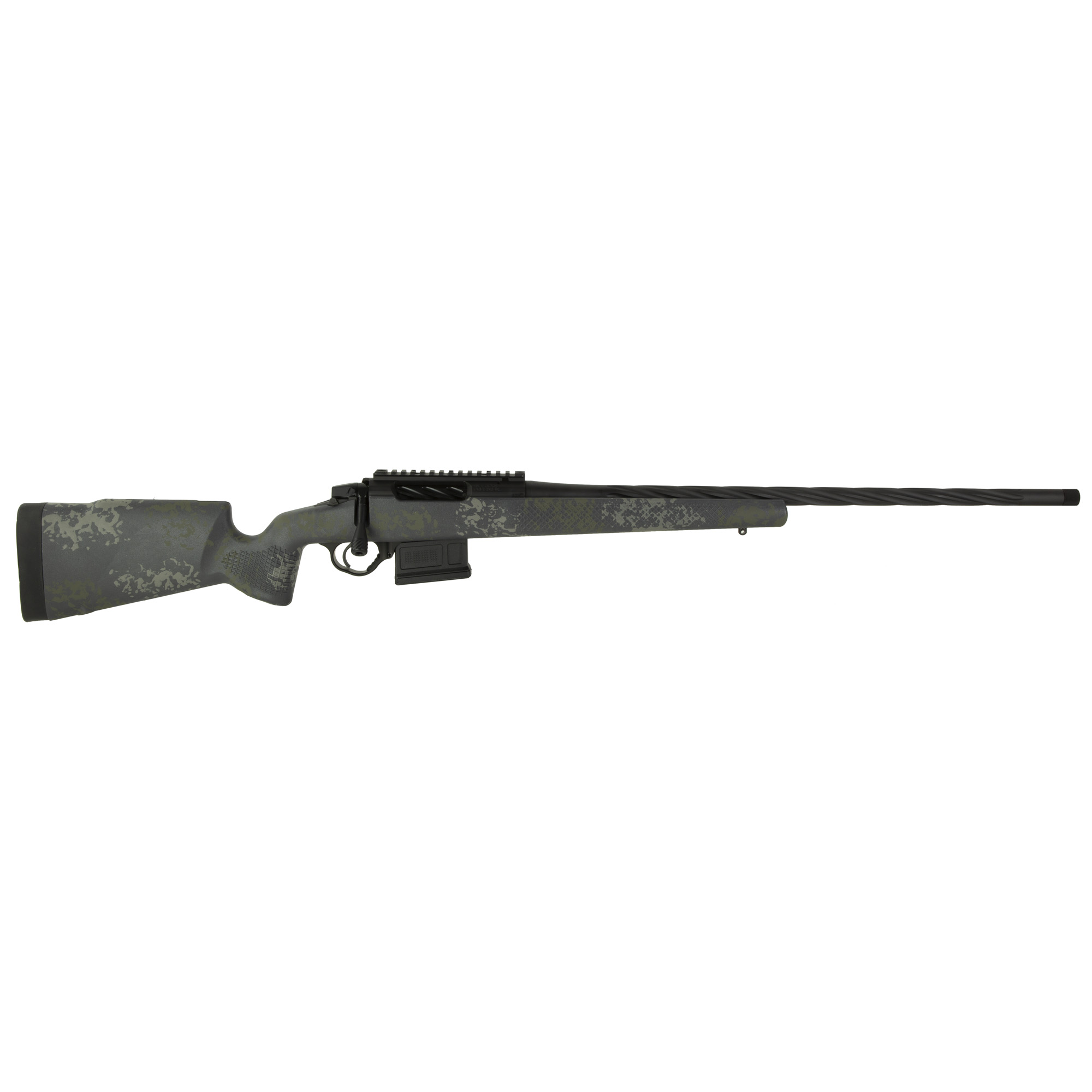 Seekins Precision 0011710123MS Havak PH2 Full Size 300 PRC 3+1 26" Charcoal Gray Fluted/Threaded Barrel, Black Picatinny Rail Stainless Steel Receiver, Mountain Shadow Camo Fixed Synthetic Stock