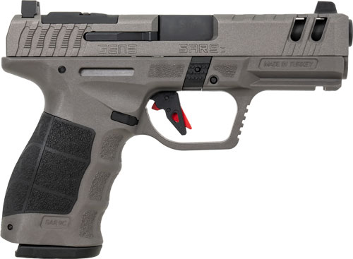SAR USA SAR9CG3PT SAR9 C Gen3 Compact Frame 9mm Luger 15+1 4" Black Steel Barrel, Platinum Gray Steel Slide, Platinum Gray Polymer Frame w/Picatinny Rail, Black Interchangeable Backstrap Grip