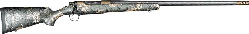 Christensen Arms 8010619900 Ridgeline FFT 30-06 Springfield 4+1 22" Carbon Fiber/Threaded Barrel, Burnt Bronze Cerakote, Green with Black/Tan Accents Stock