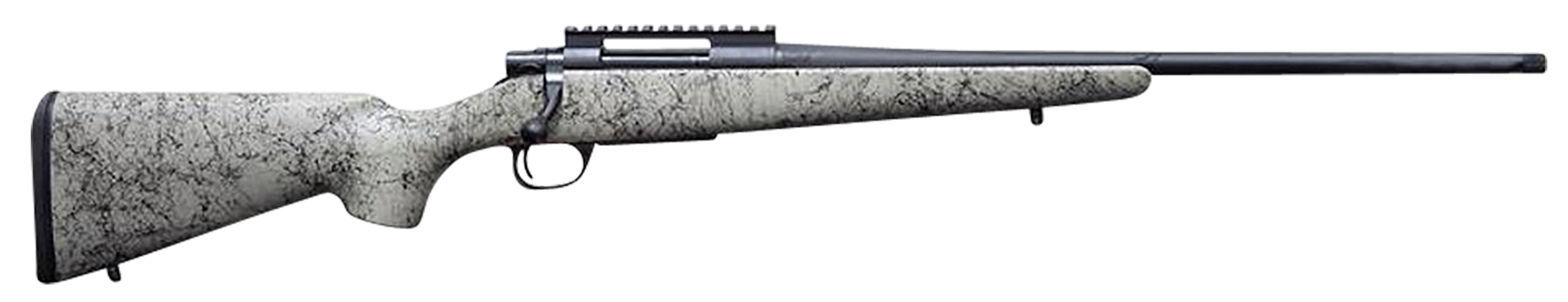 Howa HCSL308TAN M1500 Super Lite Full Size 308 Win 5+1 20" Blued Threaded Barrel, Blued Picatinny Rail Steel Receiver, Tan w/Black Webbing Fixed Stocky's Synthetic Stock