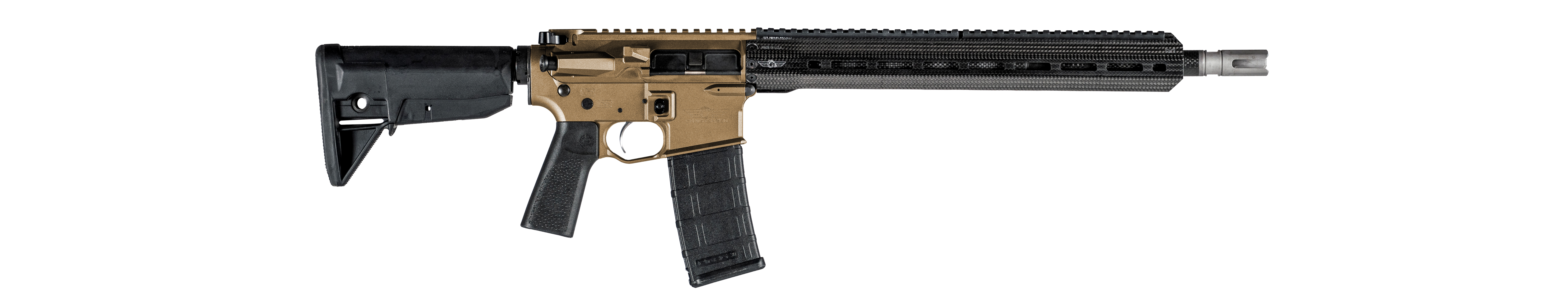Christensen Arms CA10290113522 CA-15 G2  223 Wylde 30+1 16" Carbon Fiber Barrel, Burnt Bronze Cerakote Metal Finish, Black Adjustable BCM Gunfighter Stock, Black Polymer Grip