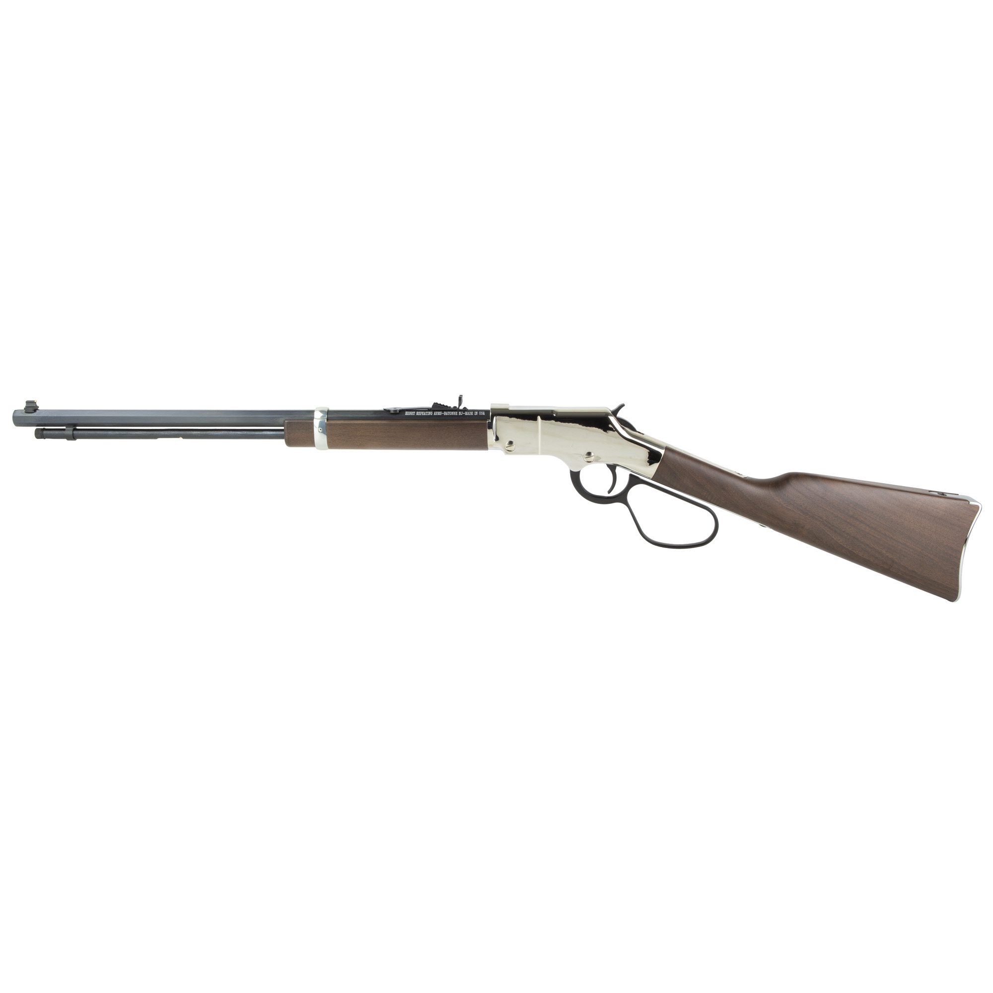 Henry H004SL Golden Boy Silver 22 LR 20 Inch 16 Rounds Nickel-Plated Walnut