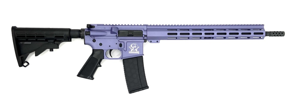 Great Lake Firearms GLFA AR15 Rifle Wild Orchid .223 Wylde 16" Heavy Barrel 30 Rounds