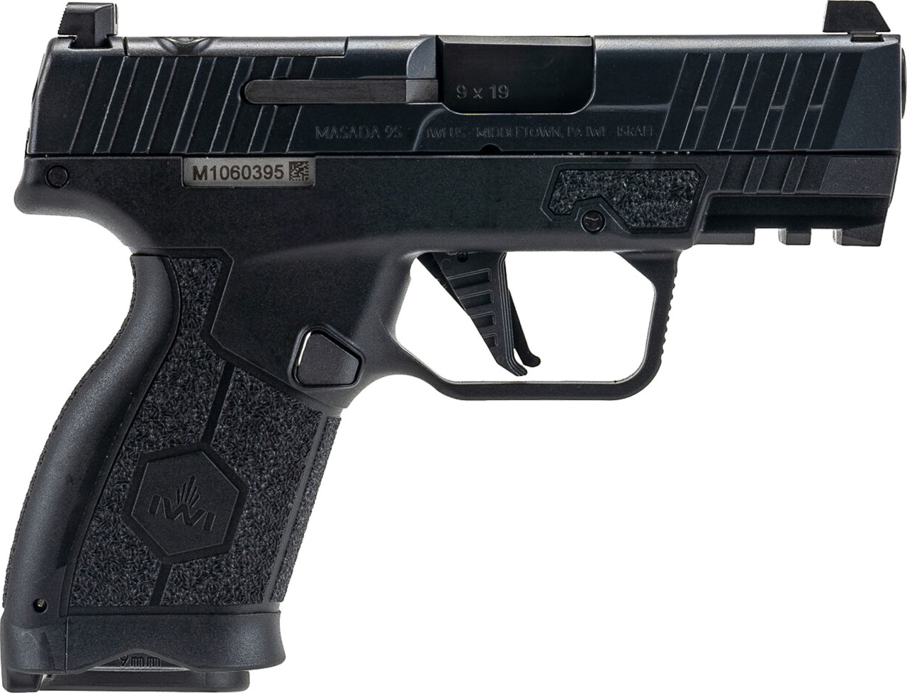 IWI MASADA Slim Elite Pistol 9mm 3.1 in. Black Optics Ready 10 rd.