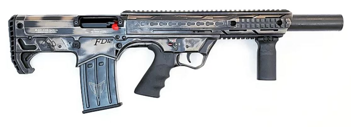 Black Aces Pro Series Bullpup Semi-Auto Shotgun - Distressed FDE | 12ga | 18.5" Barrel | Barrel Shroud