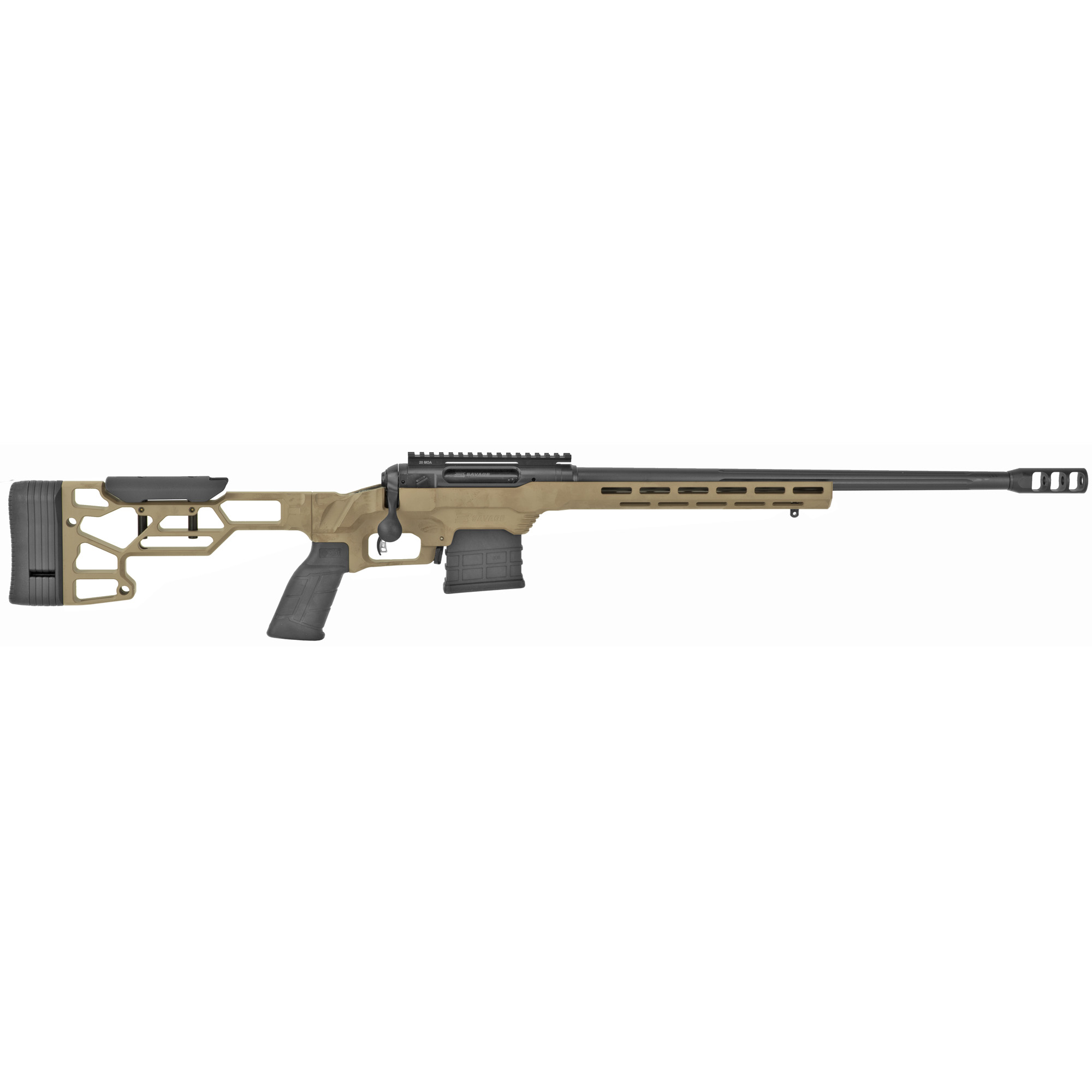 Savage 110 Precision Rifle 308 Win 20 in FDE Cerakote 10rd AICS
