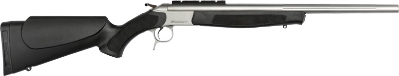 CVA Scout TD Compact Rifle 243 Win. 20 in. SS/Black w/Base