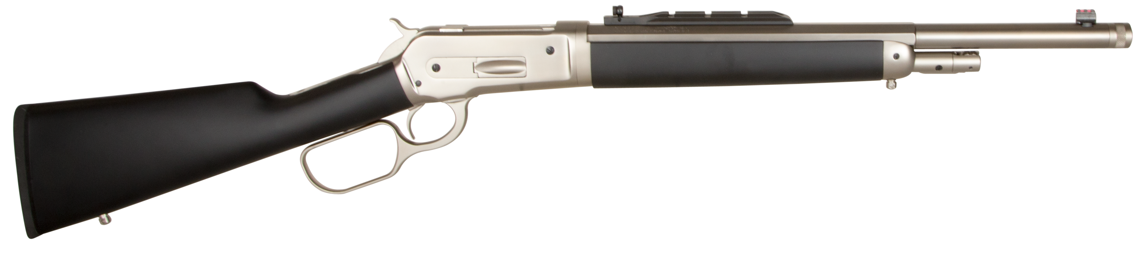 Taylors & Company 220090 1886 Ridge Runner Take Down 45-70 Gov Caliber with 4+1 Capacity, 18.50" Barrel, Matte Chrome Metal Finish & SoftTouch Black Synthetic Stock (Full Size)