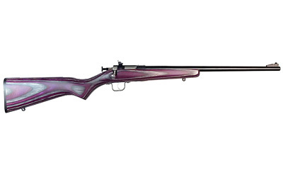 Crickett KSA2227 Youth  22 LR 1rd 16.12" Blued Barrel & Receiver, Fixed Front/Adjustable Rear Sights, Purple Laminate Stock w/11.5" LOP, Rebounding Firing Pin Safety