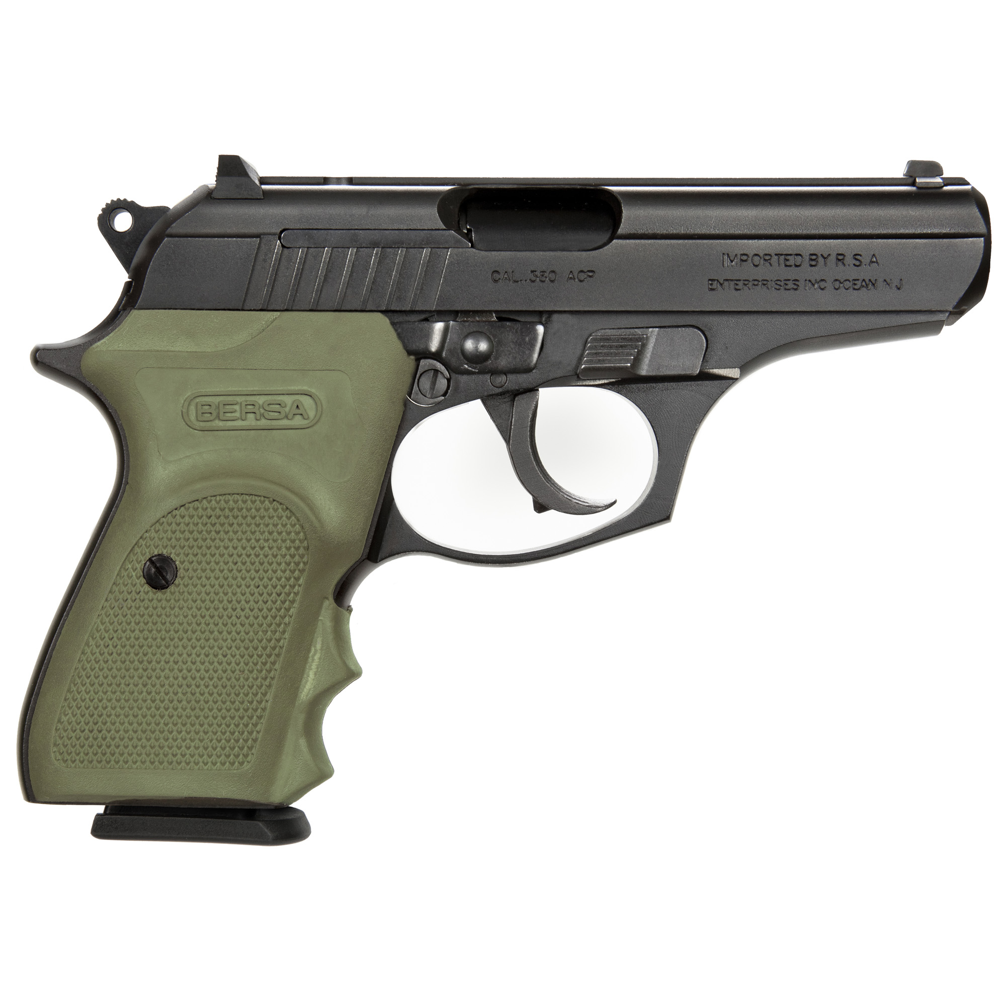 Bersa Thunder 380 Combat Pistol - Black | .380 ACP | 3.5" Barrel | 8rd | ODG Rubber Grip