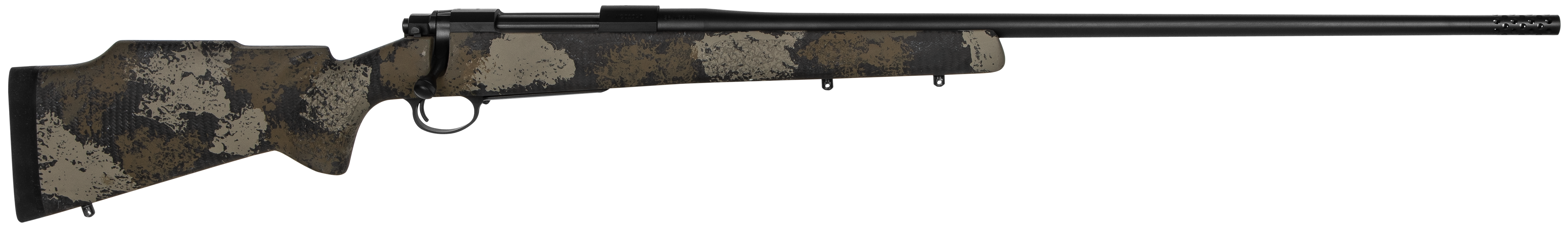 Nosler M48 Long Range 26 Nosler 26in 3+1 Graphite Cerakote Manners Mcs Tactical Green Tan Camo