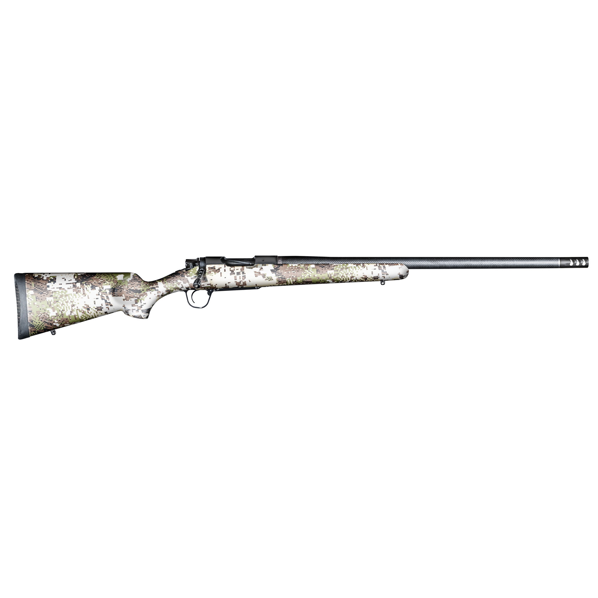 Christensen Arms 8010627900 Ridgeline FFT 300 PRC 3+1 22" Carbon Fiber/Threaded Barrel, Black Nitride, Sitka Subalpine Camo Stock