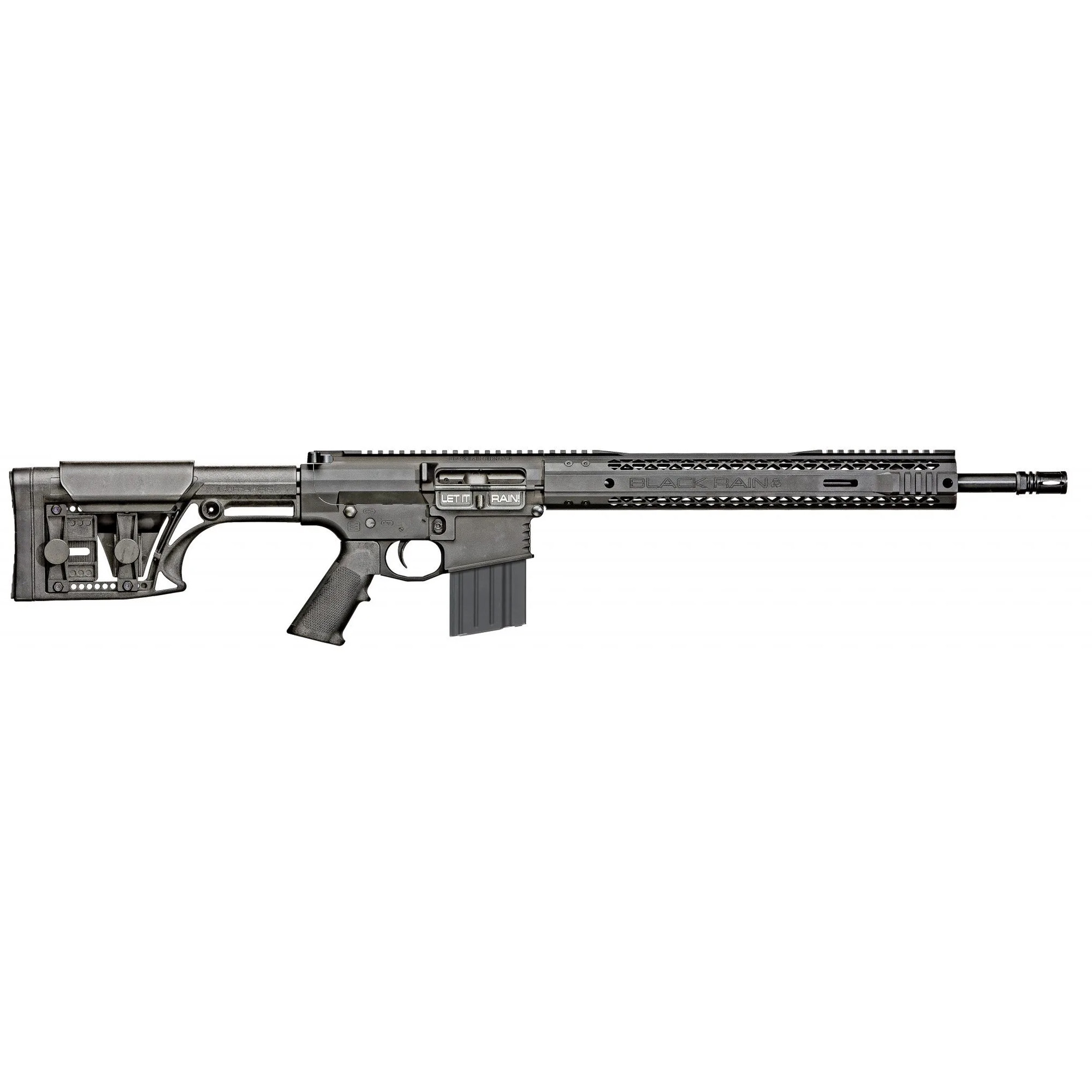 Black Rain BROFALLOUT10SI Fallout10  308 Win 18" 10+1 Black Nitride Black Luth-AR MBA-1 Stock G.I. Grip