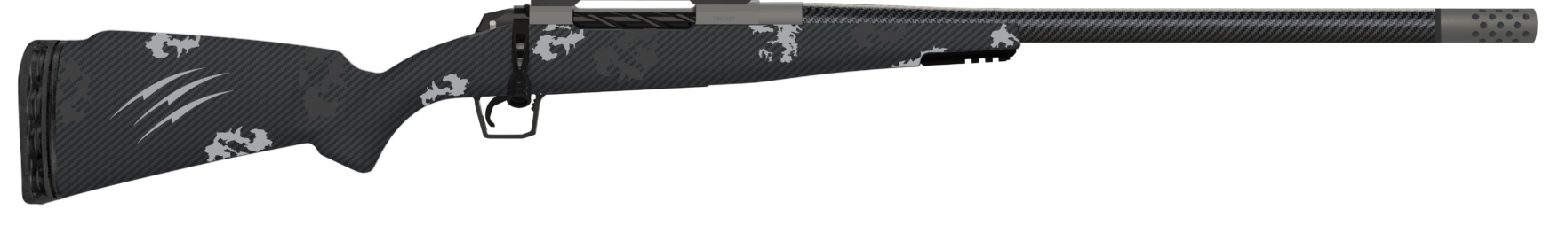 Fierce Firearms ROG7RM24GP Carbon Rogue  7mm Rem Mag 3+1 24" Carbon Fiber Barrel, Glacier Cerakote Steel Rec, Phantom Camo Rogue Stock