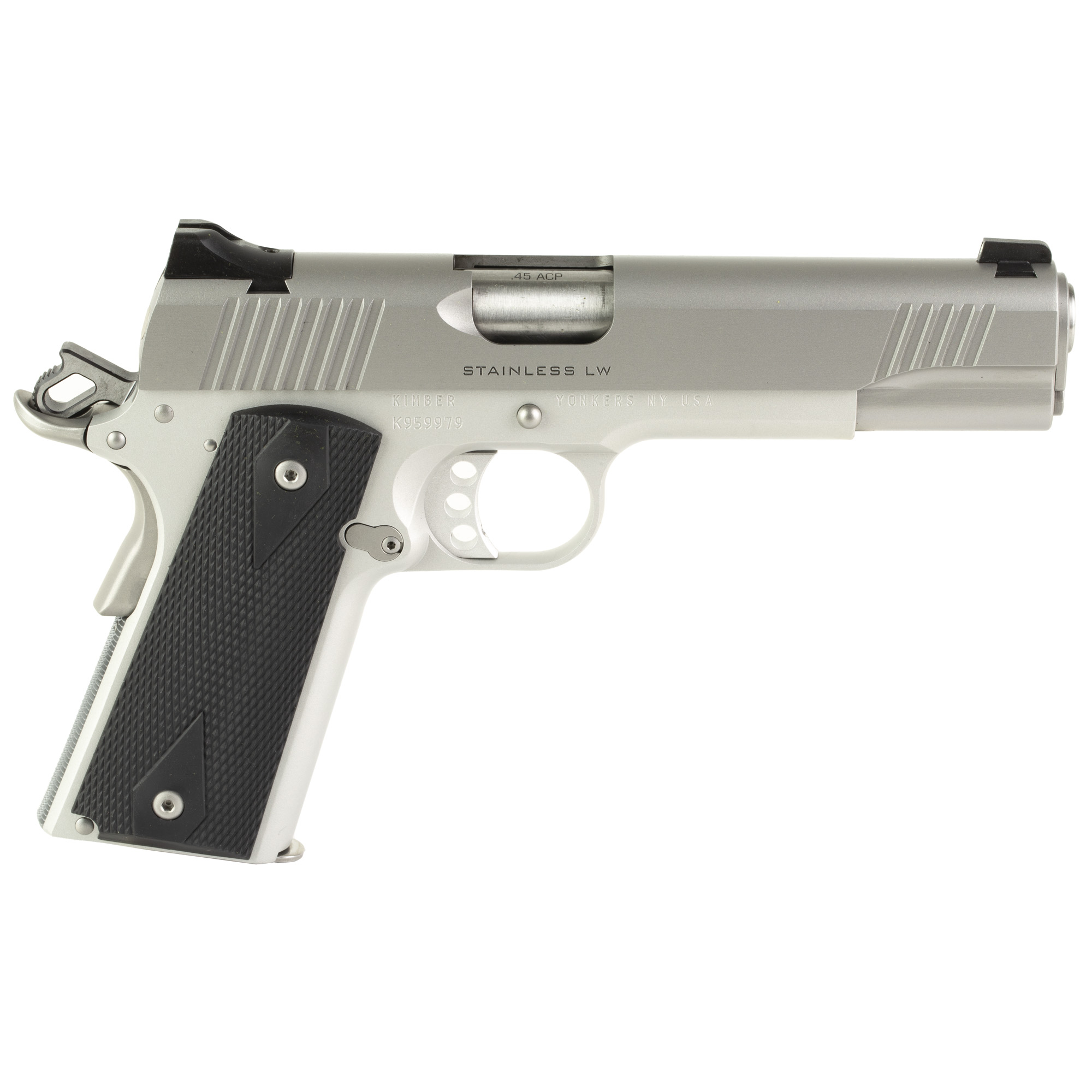 Kimber Custom LW Pistol Bundle 45 ACP 5 in. Stainless Steel 8 rd. Holster 3 Mags
