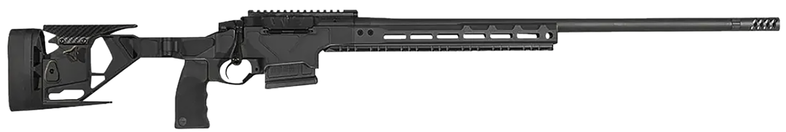 Seekins Precision 0011710137BLK Havak HIT Pro Full Size 6mm Creedmoor 3+1 24" Black Threaded Barrel, Picatinny Rail Steel Receiver, Black Adjustable Folding Aluminum Chassis, AR-Style Vertical Grip