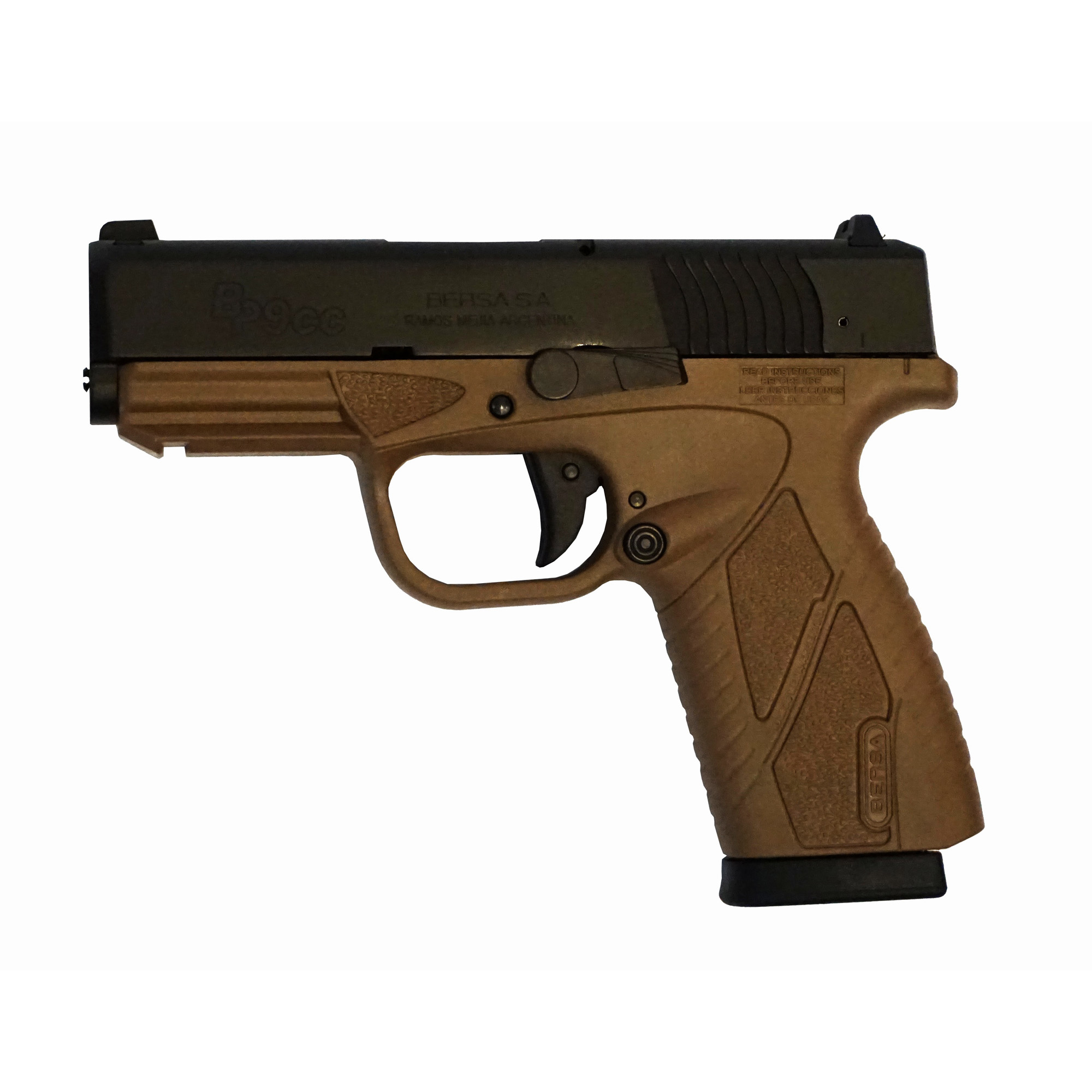 Bersa Bpcc 9mm Luger, 3.3in. Barrel, 8rd - FDE (BP9DECC)