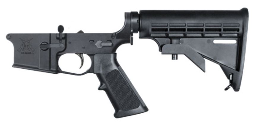 KE Arms KE-15 Forged Complete AR15 Lower - Black | M4 Buttstock