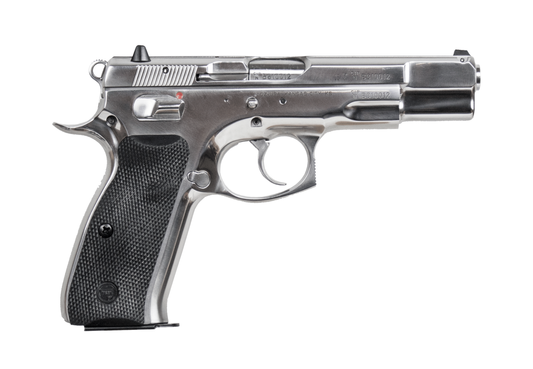 CZ 75 B 9mm Luger 4.6in Barrel 16rd Polished Stainless