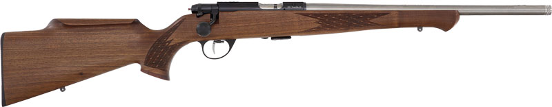 Anschutz 1712 AV Silhouette 22 Long Rifle, 18in. Barrel, 5rd, Wood Monte Carlo Stock. Stainless Barrel - Gray (NPN: A015808)