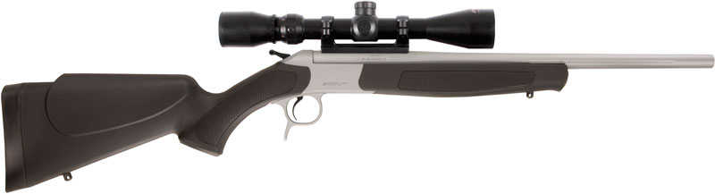 CVA Scout TD Compact Rifle Package 243 Win. 20 in. SS/Black w/Scope