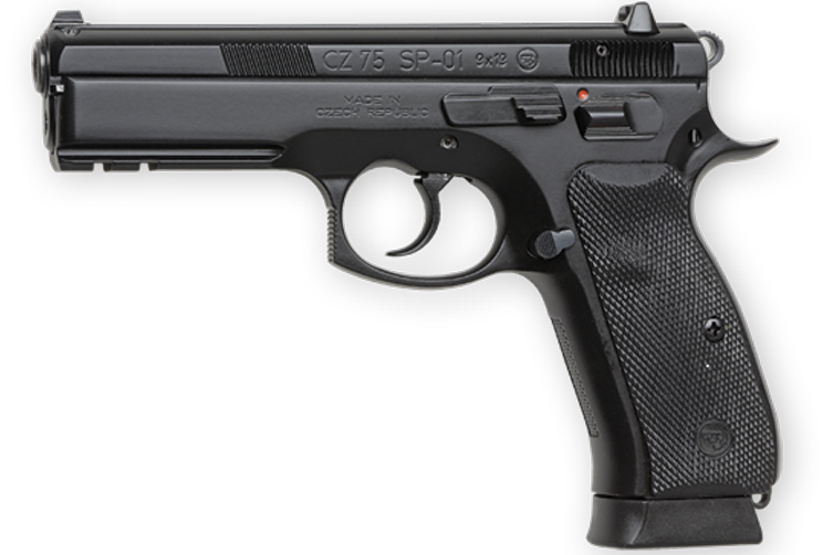 CZ 75 SP-01 9mm Luger 4.6 in Barrel 18 Rounds Black Finish Night Sights