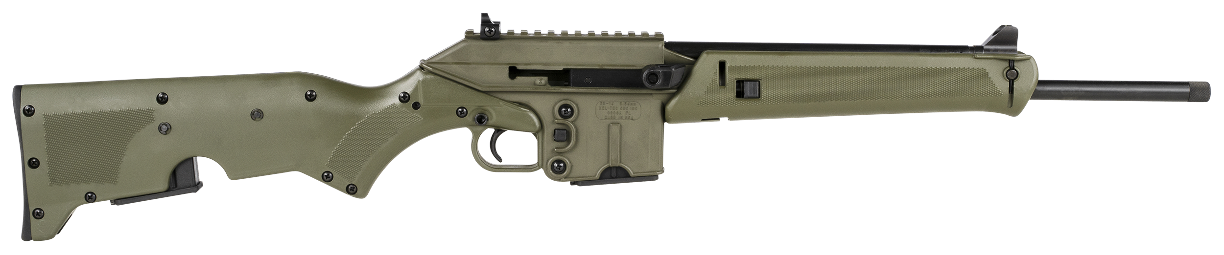 KelTec SU16CAGRN SU16 5.56x45mm NATO 16 in 10 Rounds Green Receiver Green Stock