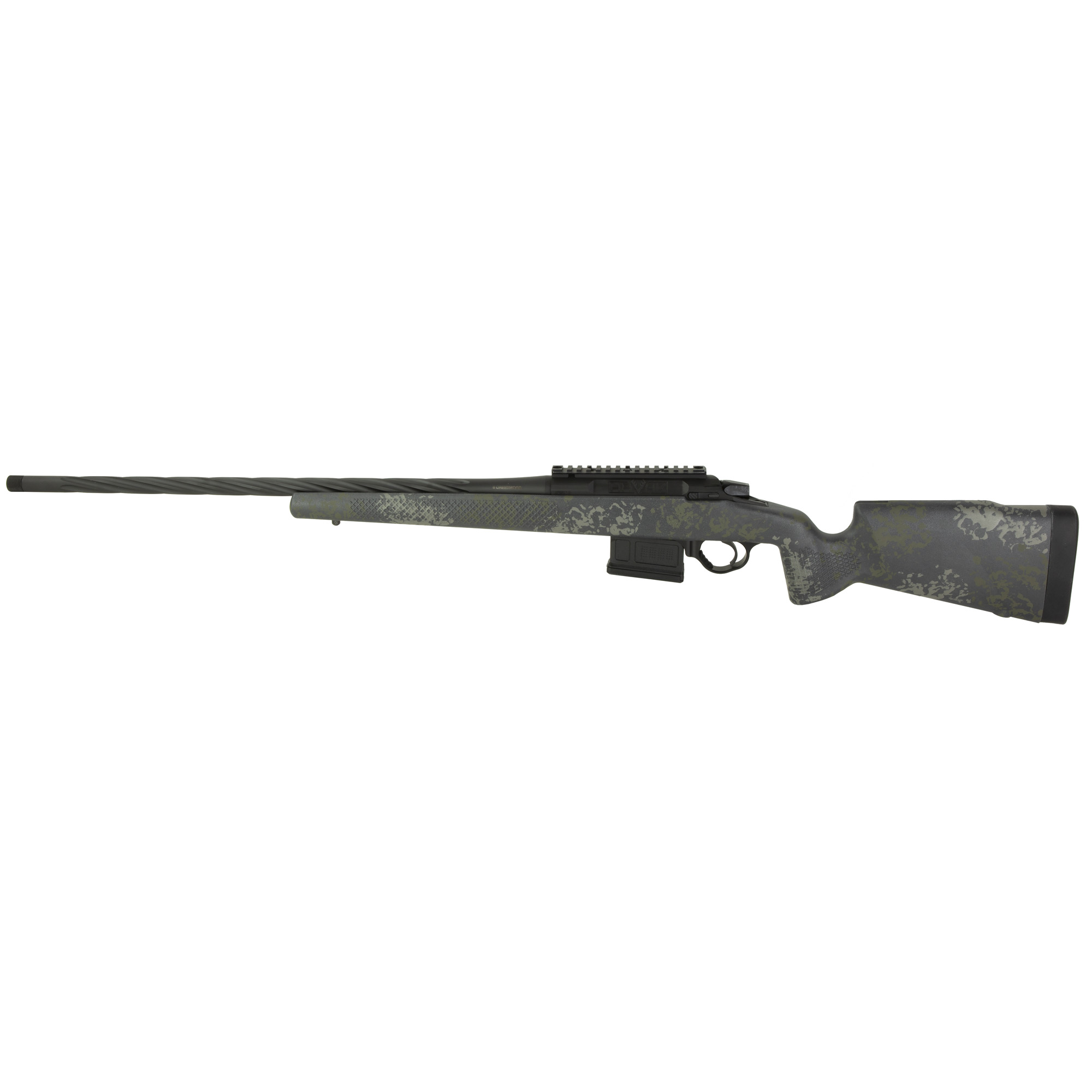 Seekins Precision 0011710129MS Havak PH2 Full Size 300 Win Mag 3+1 26" Charcoal Gray Fluted/Threaded Barrel, Black Picatinny Rail Stainless Steel Receiver, Mountain Shadow Camo Fixed Synthetic Stock