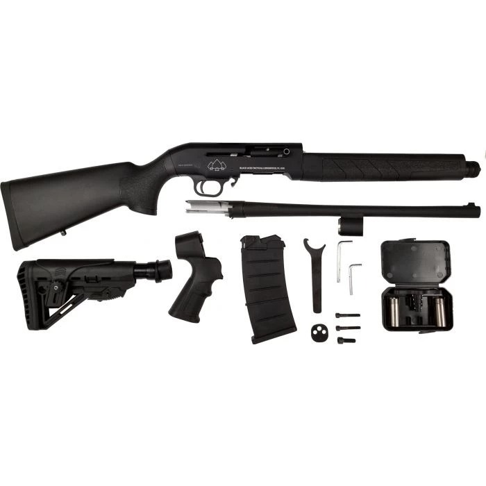 Black Aces Tactical Pro Series M Semi-Auto Shotgun - Black | 12ga | 18.5" Barrel | TACTICAL KIT - ASSEMBLY REQUIRED