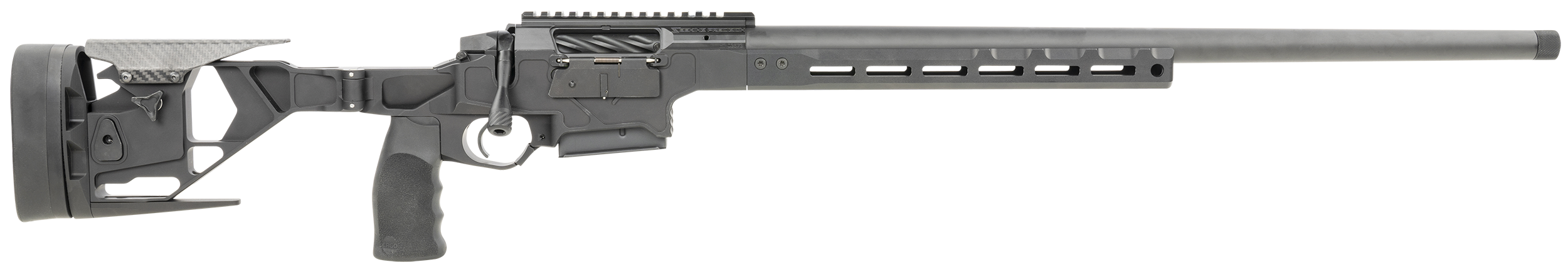 Seekins Precision 0011710105BLK Havak HIT Full Size 6.5 PRC 3+1 24" Black Threaded Barrel, Black Picatinny Rail Steel Receiver, Adjustable Folding Aluminum Chassis, AR-Style Vertical Grip