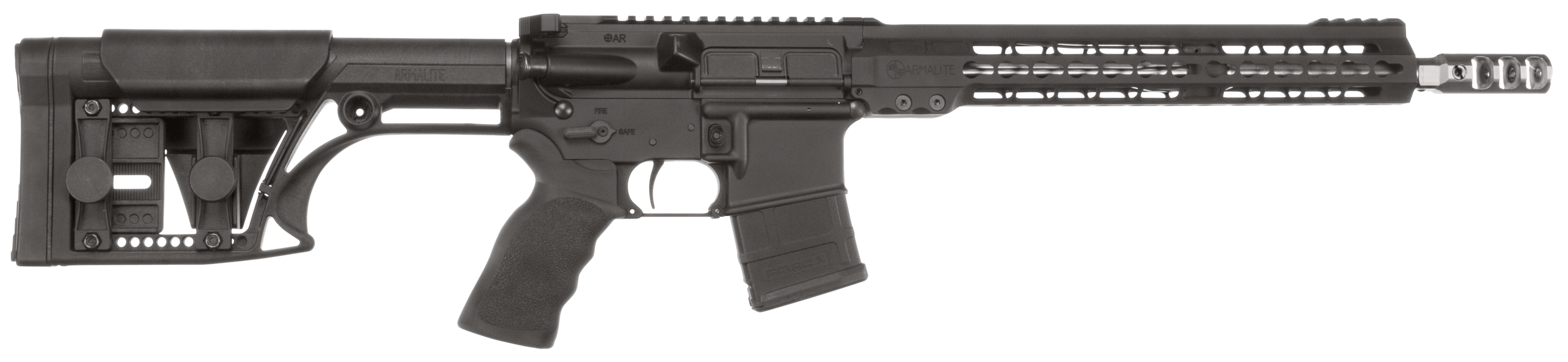 Armalite M-15 Competition 223 Wylde, 16in. Barrel, 10rd, 12" MLOK Handguard & MBA-1 Stock - Black (NPN: M153GN13CO)