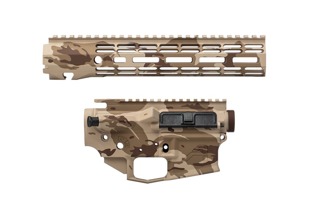 Aero Precision M4E1 Multi Caliber 10.3 Barrel Desert Camo Cerakote Builder Set