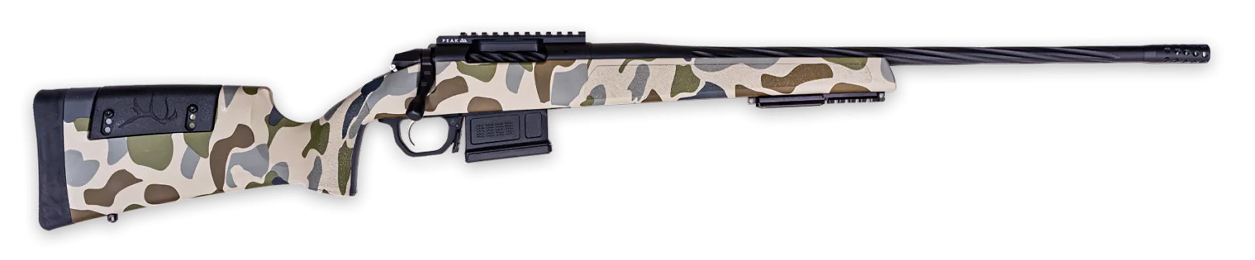 Weatherby 307 Hush 280 Ackley Improved 24 Inch 5 Rounds Adjustable Camo Stock