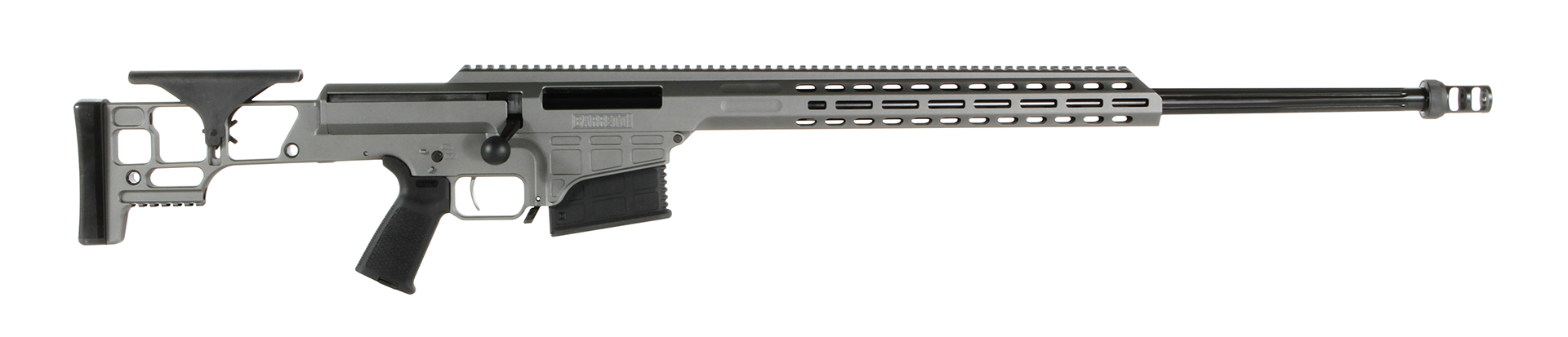 Barrett MRAD SMR 300 Norma Magnum 26in 10rd Gray Suppressor Compatible Muzzle Brake 7 Slot MLOK Rail