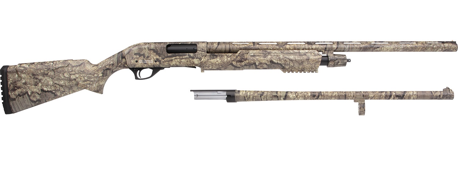 Rock Island Armory Youth Pump Combo 12GA, 22in. Barrel, 5rd, Incl. additional 24" barrel - Realtree Timber Camo (YPA12C2224-TIM)