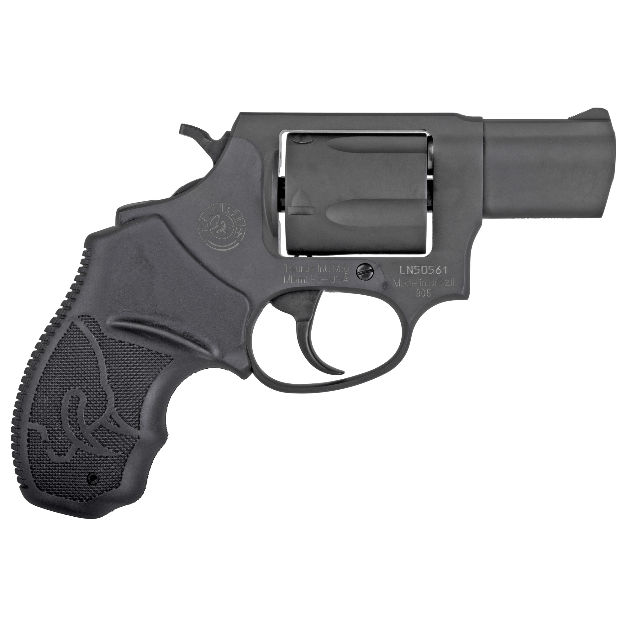Taurus 905 Revolver - Black | 9mm | 2" Barrel | 5rd | Rubber Grip