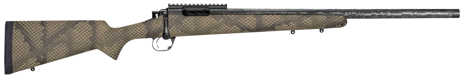 Proof Research 135198 Glacier Full Size 7mm PRC 4+1 24" Carbon Fiber Match Grade Threaded Barrel, Black Cerakote Steel Receiver, Picatinny Rail, PROOF Hunter TFDE Carbon Fiber Stock