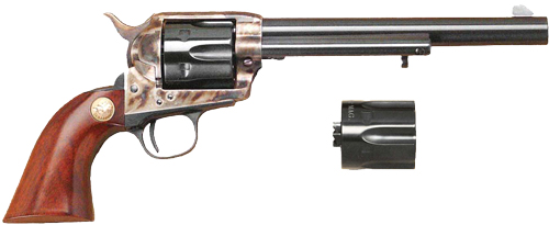 Cimarron Firearms P Model Dual Cylinder .45 Colt and .45 Acp 7.5 inches 6 rounds Blued Case Colored Hardened