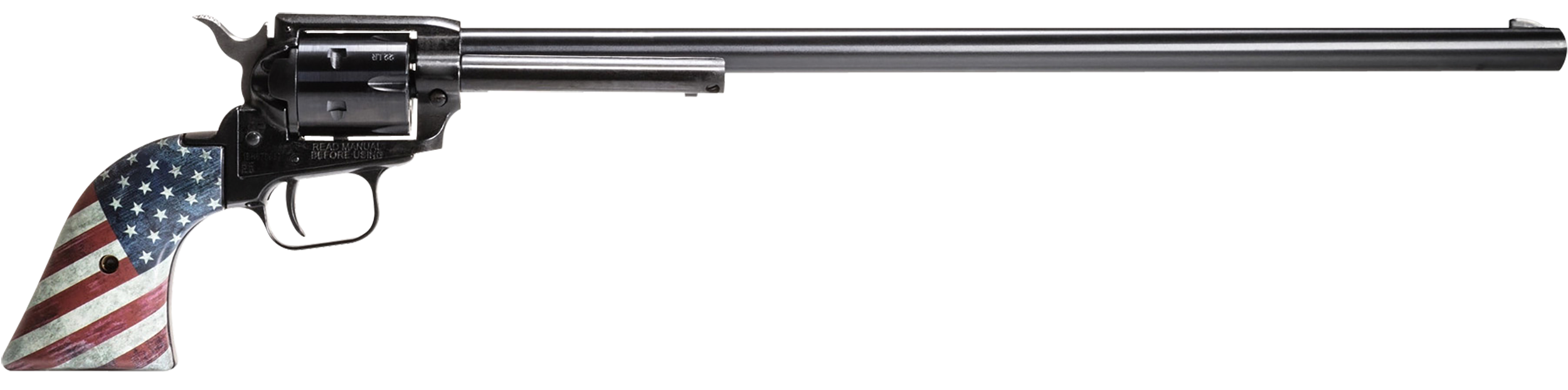 Heritage Manufacturing, Rough Rider, 22 Long Rifle, 16 in, 6 Round, Oxide Finish, US Flag Grip