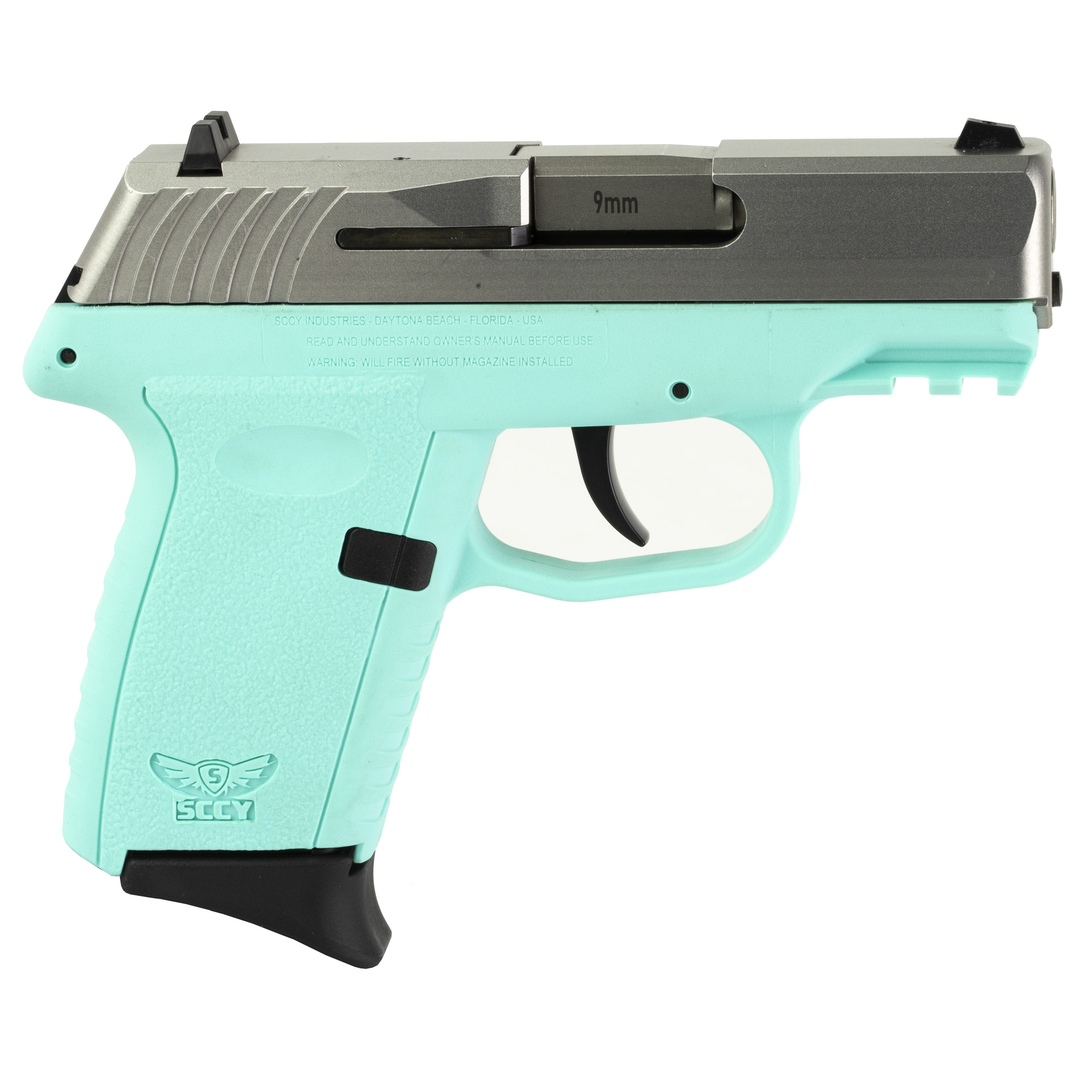 SCCY CPX-2 Gen 3 Sub-Compact Pistol - Stainless / SCCY Blue | 9mm | 3.1" Barrel | 10rd | No External Safety