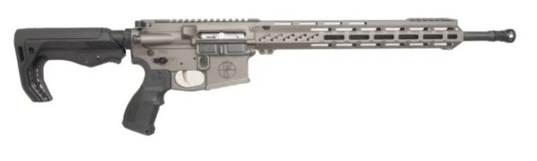 FosTech FLITE Phantom AR-15 Rifle - Tungsten | .22 LR | 17" CMMG Barrel | 13" Mach-2 Rail | FosTech Tomahawk Stock | Sabre Grip | Installed Echo-AR ll Trigger