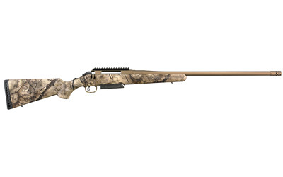 Ruger 36948 American 7mm Prc 24in 3+1 Burnt Bronze Cerakote GoWild Camo Im Brush