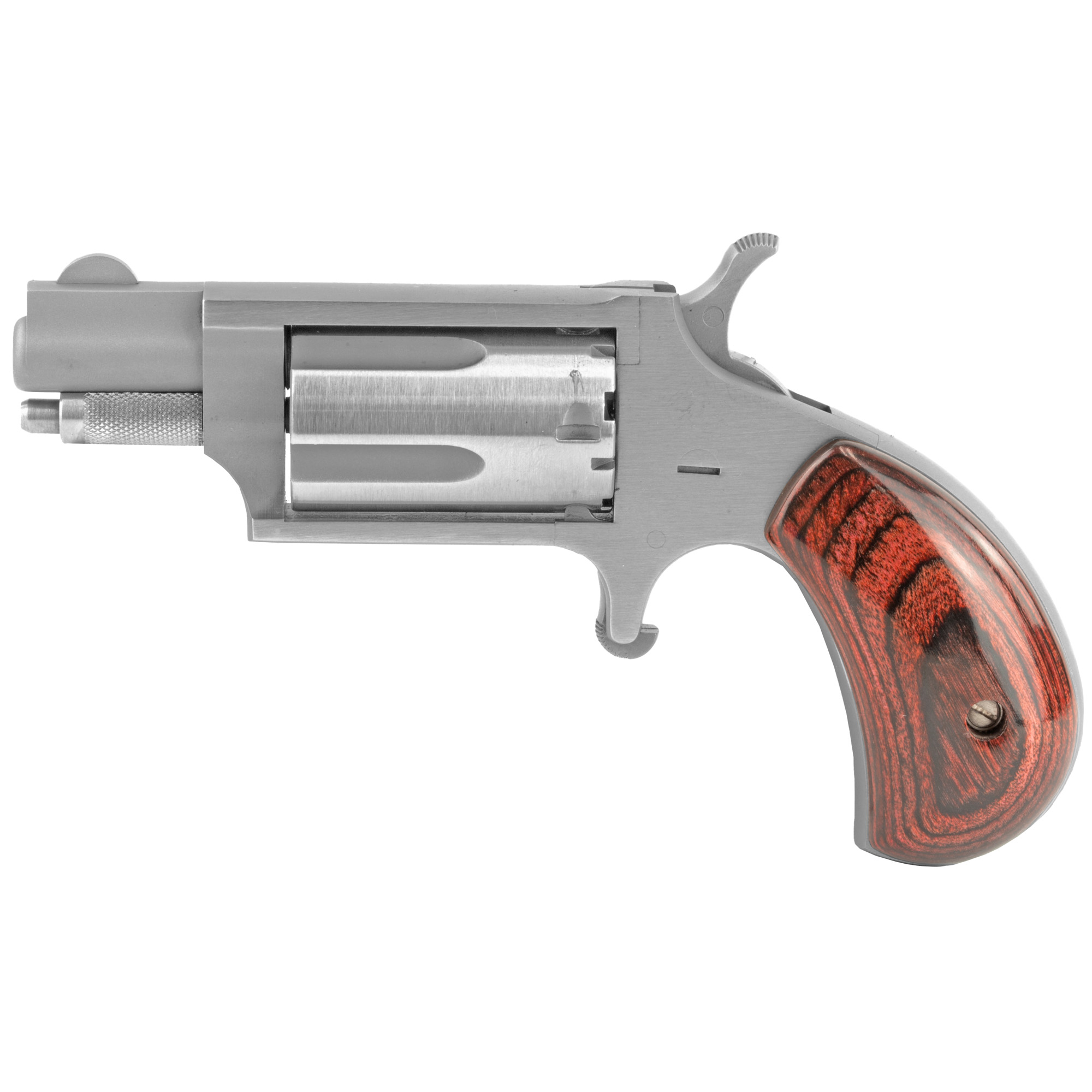 NAA 22MS Mini-Revolver 22 WMR Stainless/Rosewood 1.13 in. 5 rd.